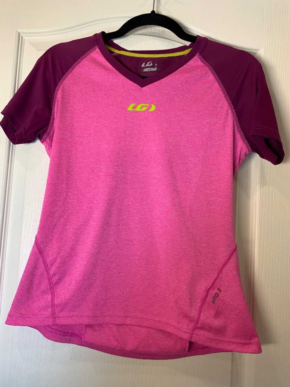 Louis‎ Garneau Women’s Cycling Jersey Pink Purple HiTo2 Performance Top Size Sma